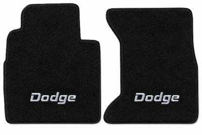 1989 Dodge D150 Cutpile Floor Mats with Embroidered Logo Choices - 2-Piece - product details image 2