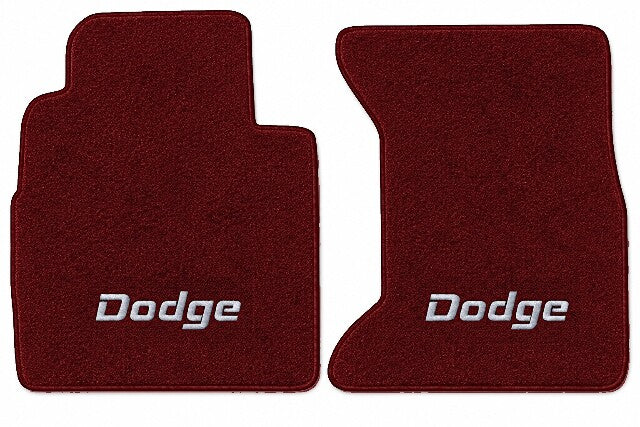 1989 Dodge D150 Cutpile Floor Mats with Embroidered Logo Choices - 2-Piece - product image