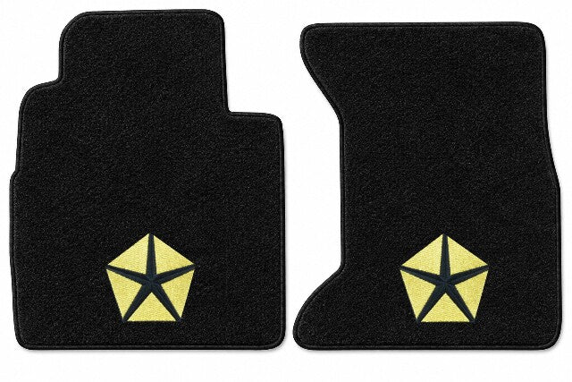 1989 Dodge D150 Cutpile Floor Mats with Embroidered Logo Choices - 2-Piece - product details image 3