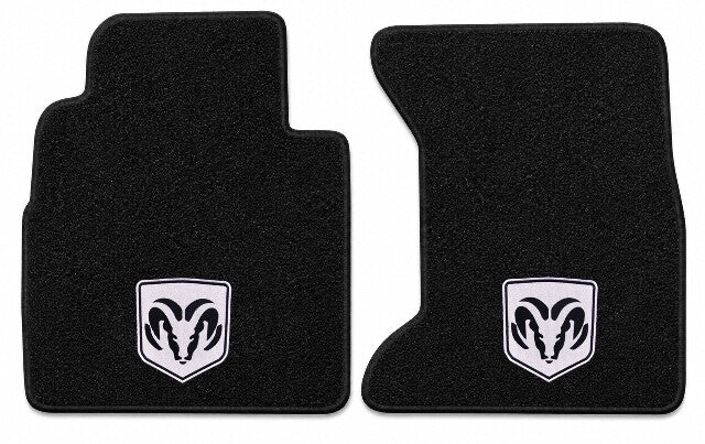 1989-1993 Dodge W250 Cutpile Floor Mats with Embroidered Logo Choices - 2-Piece - product details image 4
