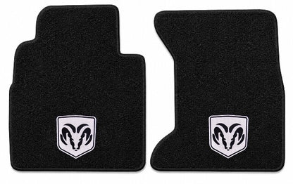 1989-1993 Dodge W250 Cutpile Floor Mats with Embroidered Logo Choices - 2-Piece - product details image 4