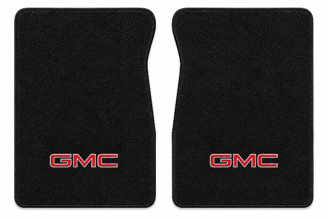 1987 GMC V2500 Cutpile Floor Mats with Embroidered Logo Choices - 2-Piece - product details image 2