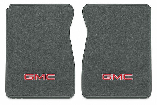 1974 GMC K25/K2500 Crew Cab Cutpile Floor Mats with Embroidered Logo Choices - 2-Piece - product image