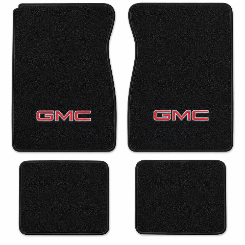 1979-1983 GMC K2500 Crew Cab Cutpile Floor Mats with Embroidered Logo Choices - 4-Piece - product details image 2