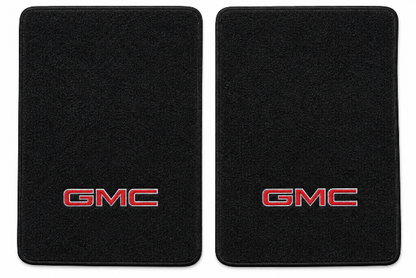 1988-1998 GMC K3500 Reg Cab Cutpile Floor Mats with Embroidered Logo Choices - 2-Piece - product details image 2