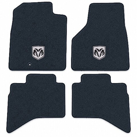 2002-2009 Dodge Ram 2500 Quad Cab Cutpile Floor Mats with Embroidered Logo Choices - 4-Piece - product image