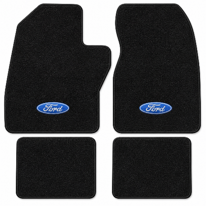 1988-1997 Ford F-250 Crew Cab Cutpile Floor Mats with Embroidered Logo Choices - 4-Piece - product details image 2
