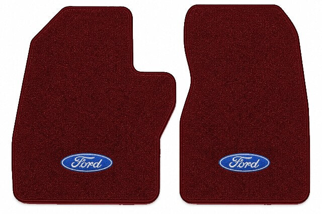 1988-1997 Ford F-250 Heavy Duty Cutpile Floor Mats with Embroidered Logo Choices Ext Cab - 2-Piece - product image