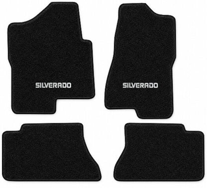 2001-06 Chevy Silverado 2500 HD Crew Cab Floor Mats with Embroidered Logo Choices - 4-Piece - product details image 3