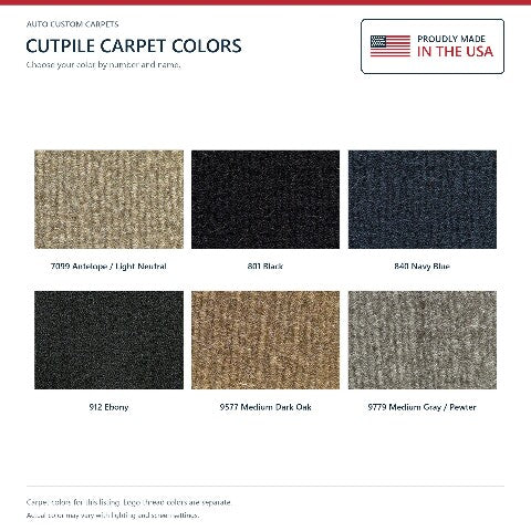 2001-2003 GMC Sierra 1500 HD Crew Cab Cutpile Floor Mats with Embroidered Logo Choices - 4-Piece - product details image 7