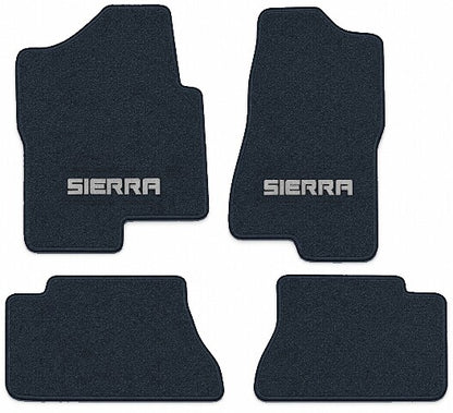 1999-2004 GMC Sierra 2500 Crew Cab Cutpile Floor Mats with Embroidered Logo Choices - 4-Piece - product image