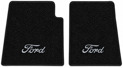 1948-1952 Ford F-2 Loop Floor Mats with Embroidered Logo Choices - 2-Piece - product details image 2