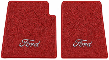1948-1952 Ford F-2 Loop Floor Mats with Embroidered Logo Choices - 2-Piece - product image