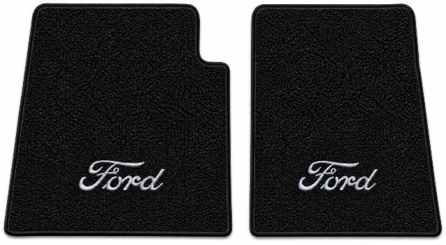 1948-1952 Ford F4 Loop Floor Mats with Embroidered Logo Choices - 2-Piece - product details image 2