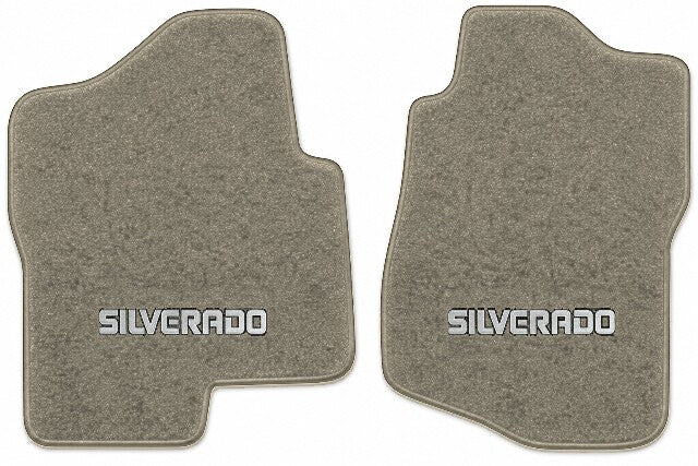 2007-14 Chevy Silverado 2500 HD Reg Cab Cutpile Floor Mats with Embroidered Logo Choices - 2-Piece - product image