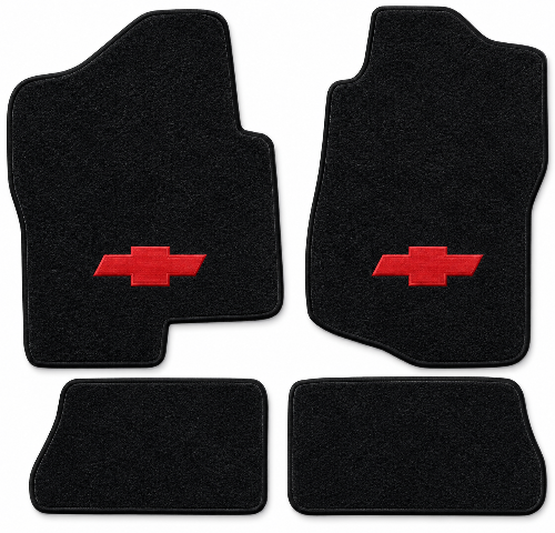 2007-14 Chevy Silverado 2500 HD Crew Cab Floor Mats with Embroidered Logo Choices - 4-Piece - product details image 2