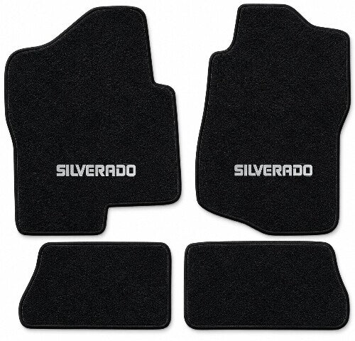 2007-14 Chevy Silverado 2500 HD Crew Cab Floor Mats with Embroidered Logo Choices - 4-Piece - product details image 3