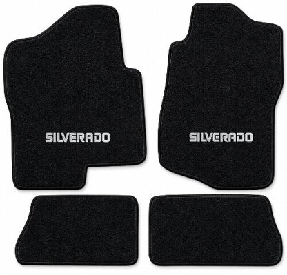 2007-14 Chevy Silverado 2500 HD Crew Cab Floor Mats with Embroidered Logo Choices - 4-Piece - product details image 3