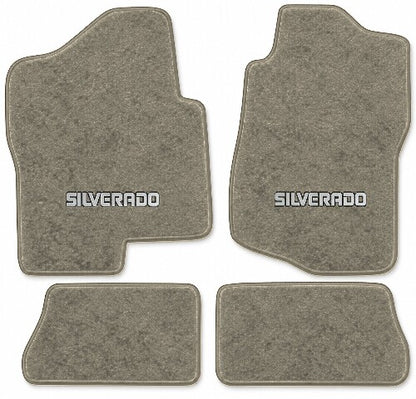 2007-14 Chevy Silverado 2500 HD Crew Cab Floor Mats with Embroidered Logo Choices - 4-Piece - product image