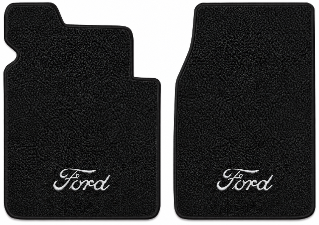 1953-1956 Ford F-250 Loop Floor Mats with Embroidered Logo Choices - 2-Piece - product details image 2