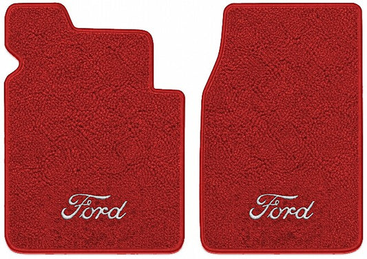 1953-1956 Ford F-250 Loop Floor Mats with Embroidered Logo Choices - 2-Piece - product image