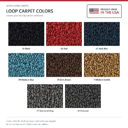 1957-1960 Ford F-250 Loop Floor Mats with Embroidered Logo Choices - 2-Piece - product details image 8