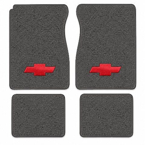 1973 Chevy K20 Crew Cab Loop Floor Mats with Embroidered Logo Choices - 4-Piece - product image