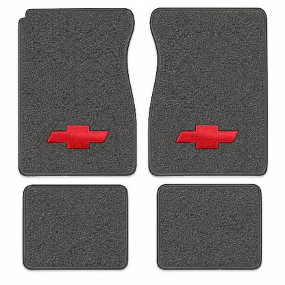 1973 Chevy K20 Crew Cab Loop Floor Mats with Embroidered Logo Choices - 4-Piece - product image