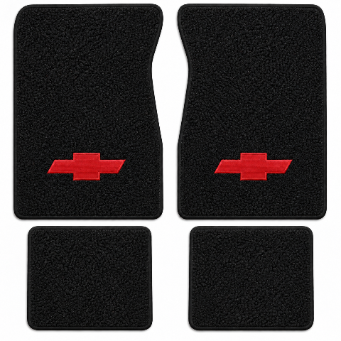 1971-1972 Chevy C20 Suburban Loop Floor Mats with Embroidered Logo Choices - 4-Piece - product details image 2