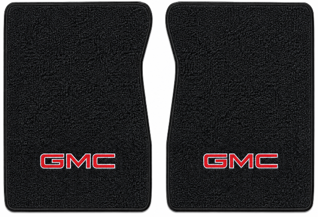 1971-1972 GMC K25/K2500 Loop Floor Mats with Embroidered Logo Choices - 2-Piece - product details image 2