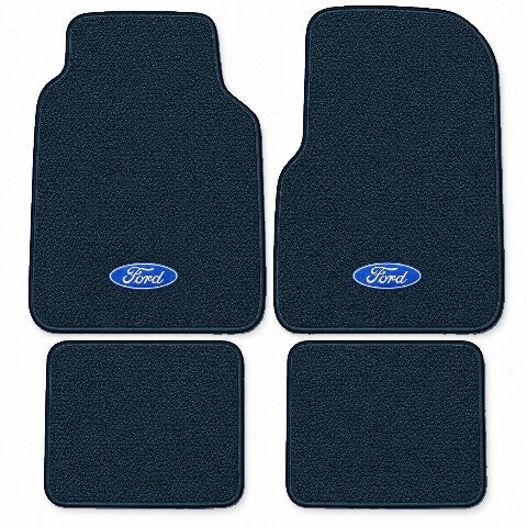 1973 Ford F-350 Crew Cab Loop Floor Mats with Embroidered Logo Choices - 4-Piece - product image