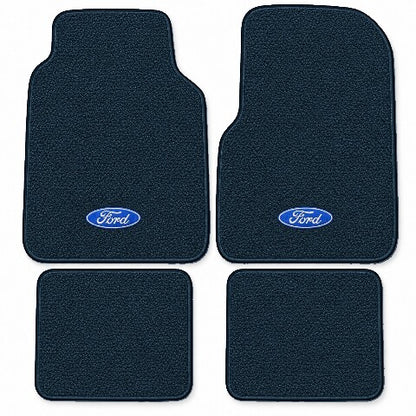 1973 Ford F-350 Crew Cab Loop Floor Mats with Embroidered Logo Choices - 4-Piece - product image