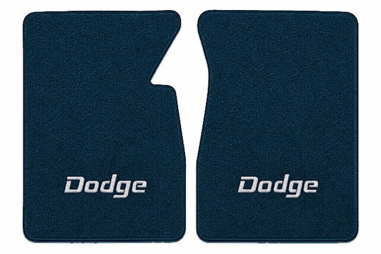 1974 Dodge D200 Cutpile Floor Mats with Embroidered Logo Choices - 2-Piece - product image