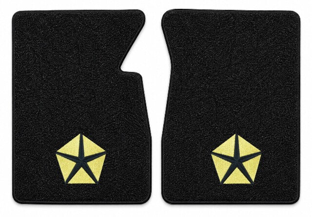 1974 Dodge W300 Cutpile Floor Mats with Embroidered Logo Choices - 2-Piece - product details image 3