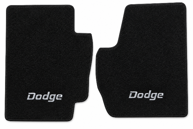 1994-2001 Dodge Ram 3500 Cutpile Floor Mats with Embroidered Logo Choices - 2-Piece - product details image 2