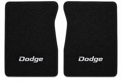 1987-1988 Dodge D100 Cutpile Floor Mats with Embroidered Logo Choices - 2-Piece - product details image 2