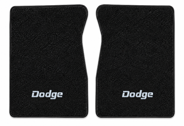 1987-1988 Dodge W150 Cutpile Floor Mats with Embroidered Logo Choices - 2-Piece - product details image 2