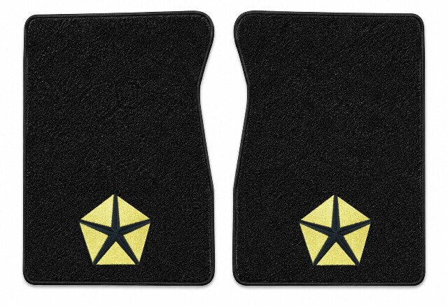 1987-1988 Dodge W150 Cutpile Floor Mats with Embroidered Logo Choices - 2-Piece - product details image 3