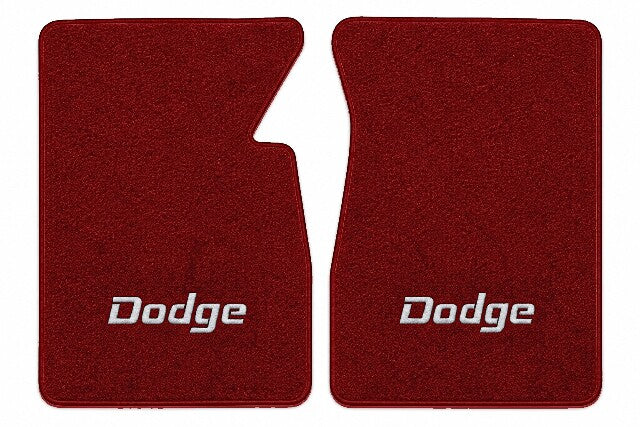 1986 Dodge D100 Cutpile Floor Mats with Embroidered Logo Choices - 2-Piece - product image