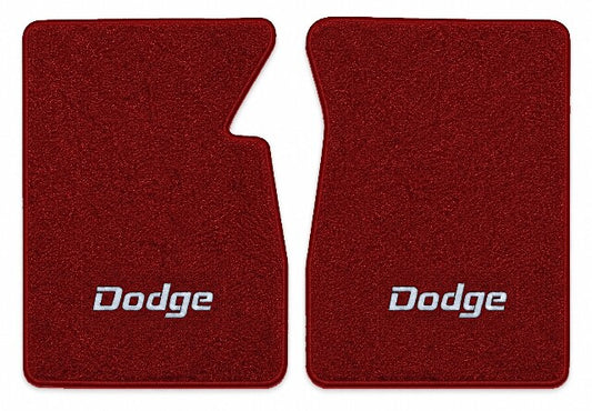 1975-1977 Dodge W100 Cutpile Floor Mats with Embroidered Logo Choices - 2-Piece - product image