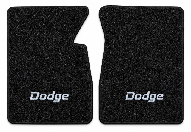 1977-1986 Dodge W150 Cutpile Floor Mats with Embroidered Logo Choices - 2-Piece - product details image 2