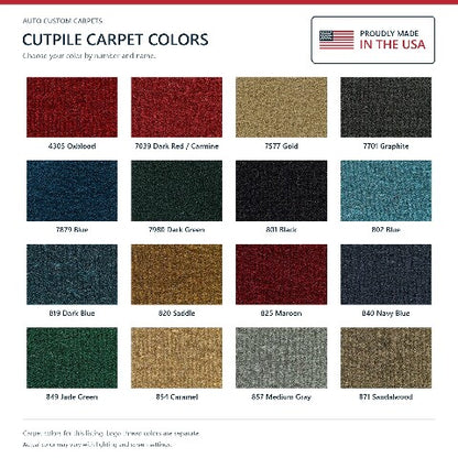 1975-1980 Dodge W300 Cutpile Floor Mats with Embroidered Logo Choices - 2-Piece - product details image 7