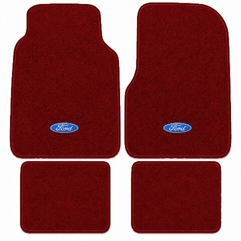 1975-1979 Ford F-250 Crew Cab Cutpile Floor Mats with Embroidered Logo Choices - 4-Piece - product image