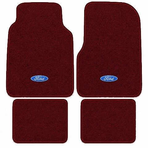 1974 Ford F-250 Crew Cab Cutpile Floor Mats with Embroidered Logo Choices - 4-Piece - product image