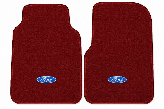 1987 Ford F-250 Reg Cab Cutpile Floor Mats with Embroidered Logo Choices - 2-Piece - product image
