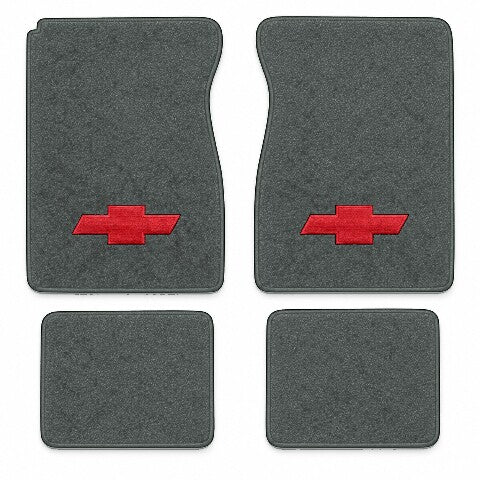 1974 Chevy K20 Crew Cab Cutpile Floor Mats with Embroidered Logo Choices - 4-Piece - product image