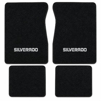 1987-1988 Chevy V30 Crew Cab Cutpile Floor Mats with Embroidered Logo Choices - 4-Piece - product details image 3
