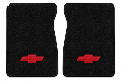 1974 Chevy K30 Cutpile Floor Mats with Embroidered Logo Choices - 2-Piece - product details image 2