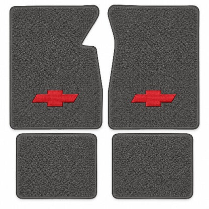 1967-1970 Chevy K10 Suburban Loop Floor Mats with Embroidered Logo Choices - 4-Piece - product image