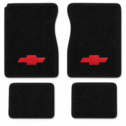 1974-1983 Chevy C20 Suburban Cutpile Floor Mats with Embroidered Logo Choices - 4-Piece - product details image 2